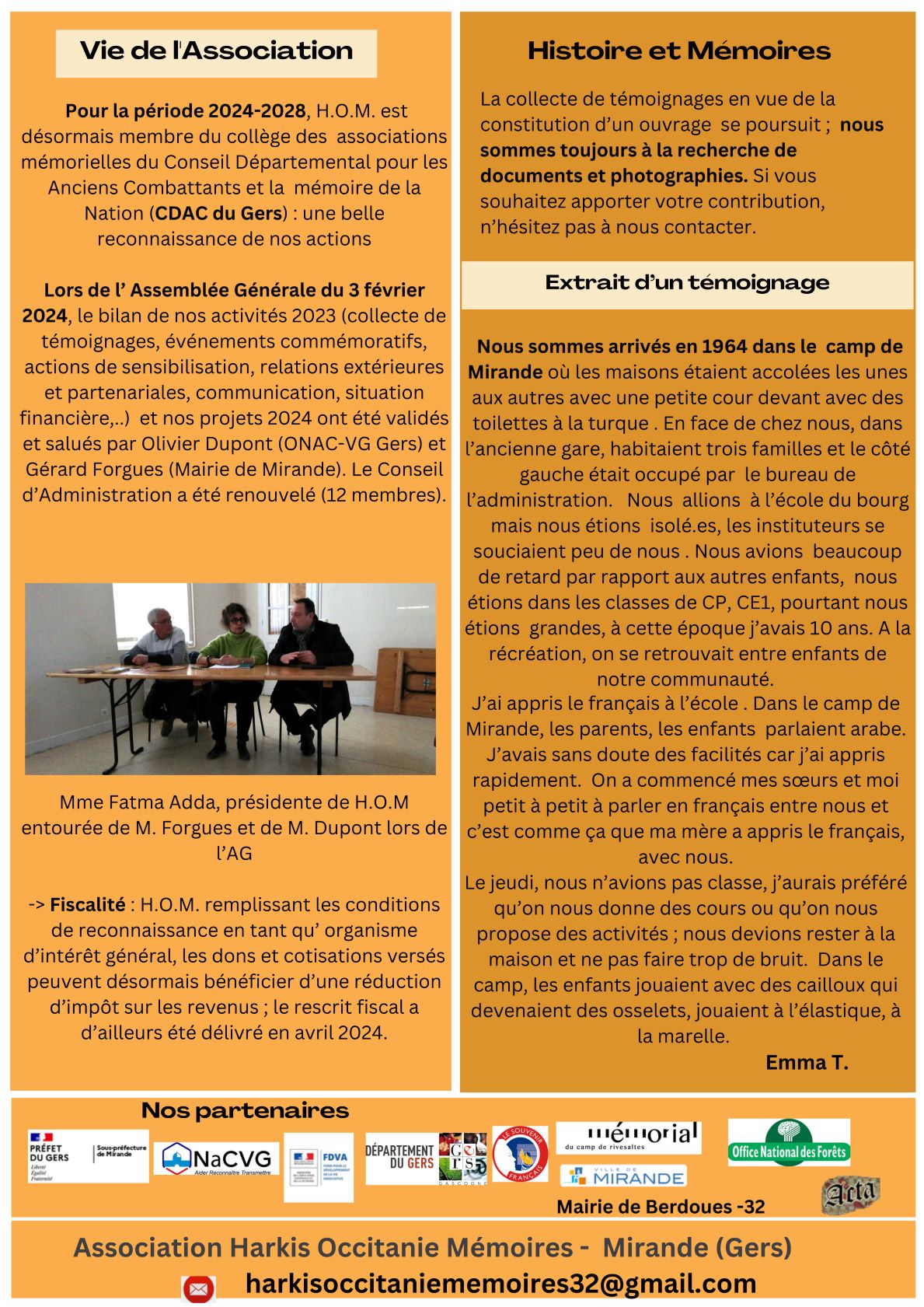 HOM Infolettre n° 3 du 17 juillet 2024, page 4