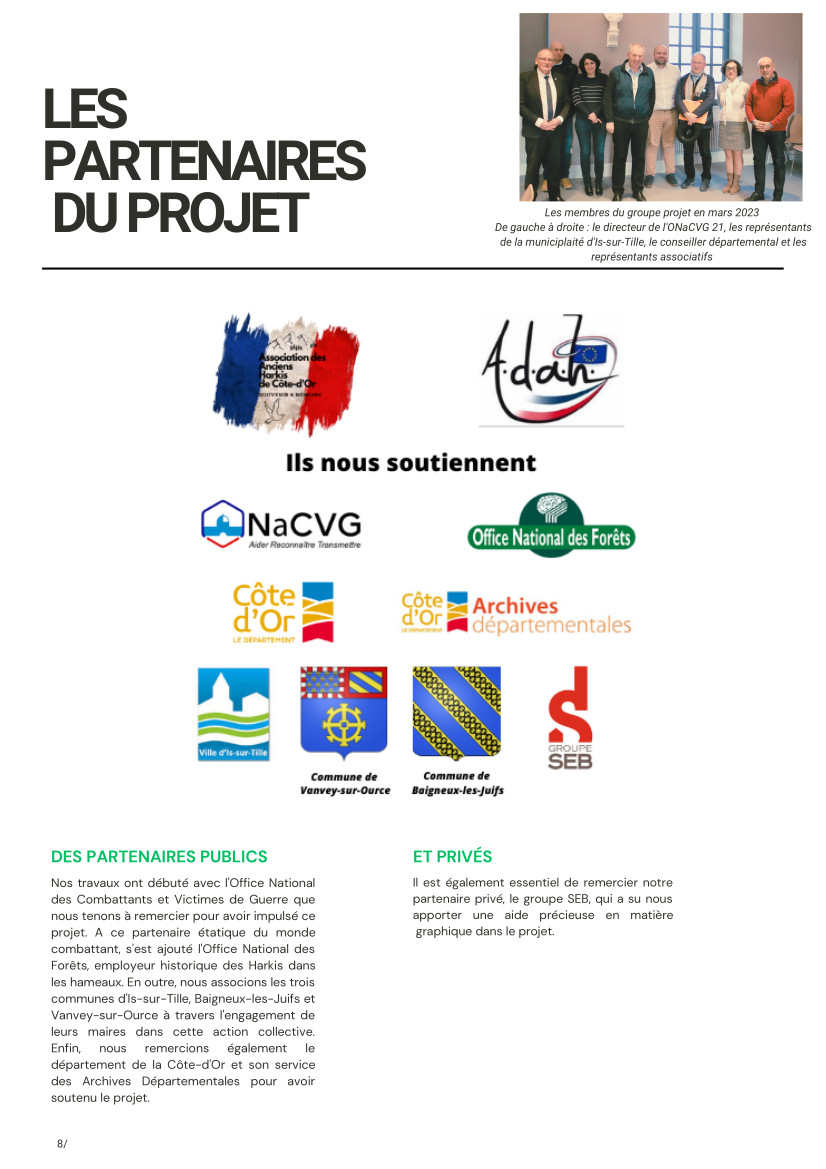 Dossier de presse à l'occasion du 60e anniversaire de l'"Arrivée des Harkis en Côte-d'Or" 1963-2023