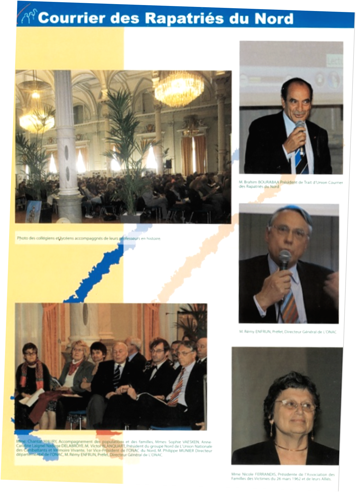 Courrier des rapatriés du Nord n° 1, page 1 du 24 avril 2023 © TUCRNS