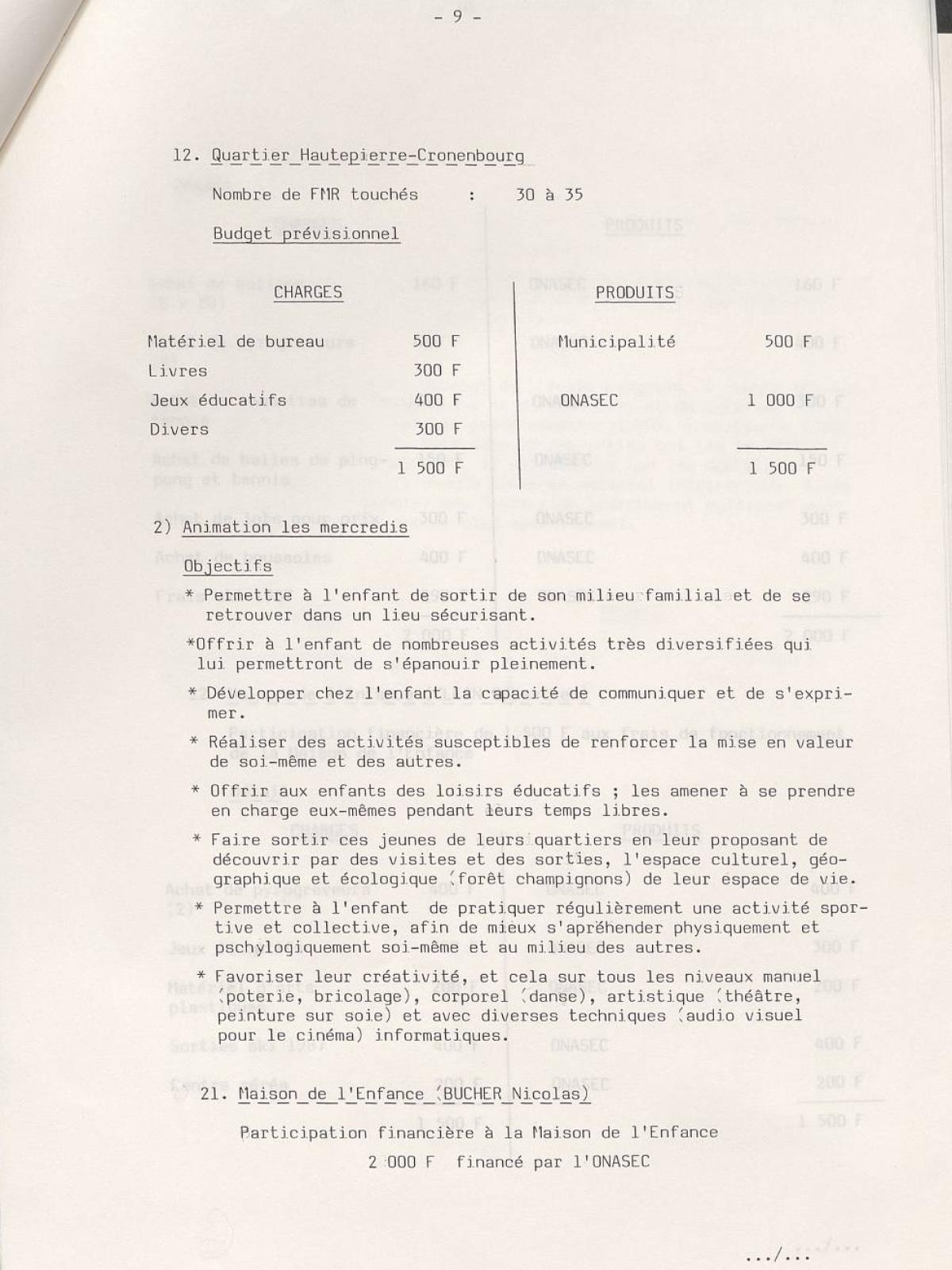 Illustration 9 : Klein Sébastien et Buchet Nicolas, projet pédagogique, décembre 1986 - juillet 1987 (Archives nationales, 19870444/8) Illustration 9 : Klein Sébastien et Buchet Nicolas, projet pédagogique, décembre 1986 - juillet 1987 (Archives nationales, 19870444/8)