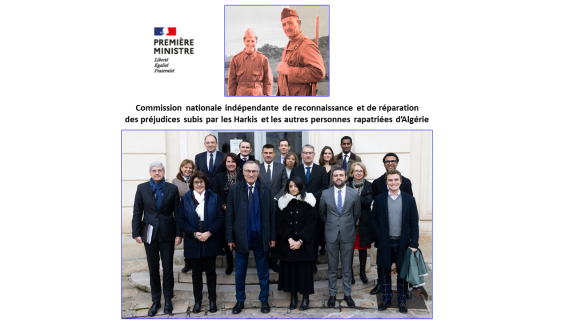 Phtographies des membres de la CNIH lors de la dernière commission de réparations 2023.